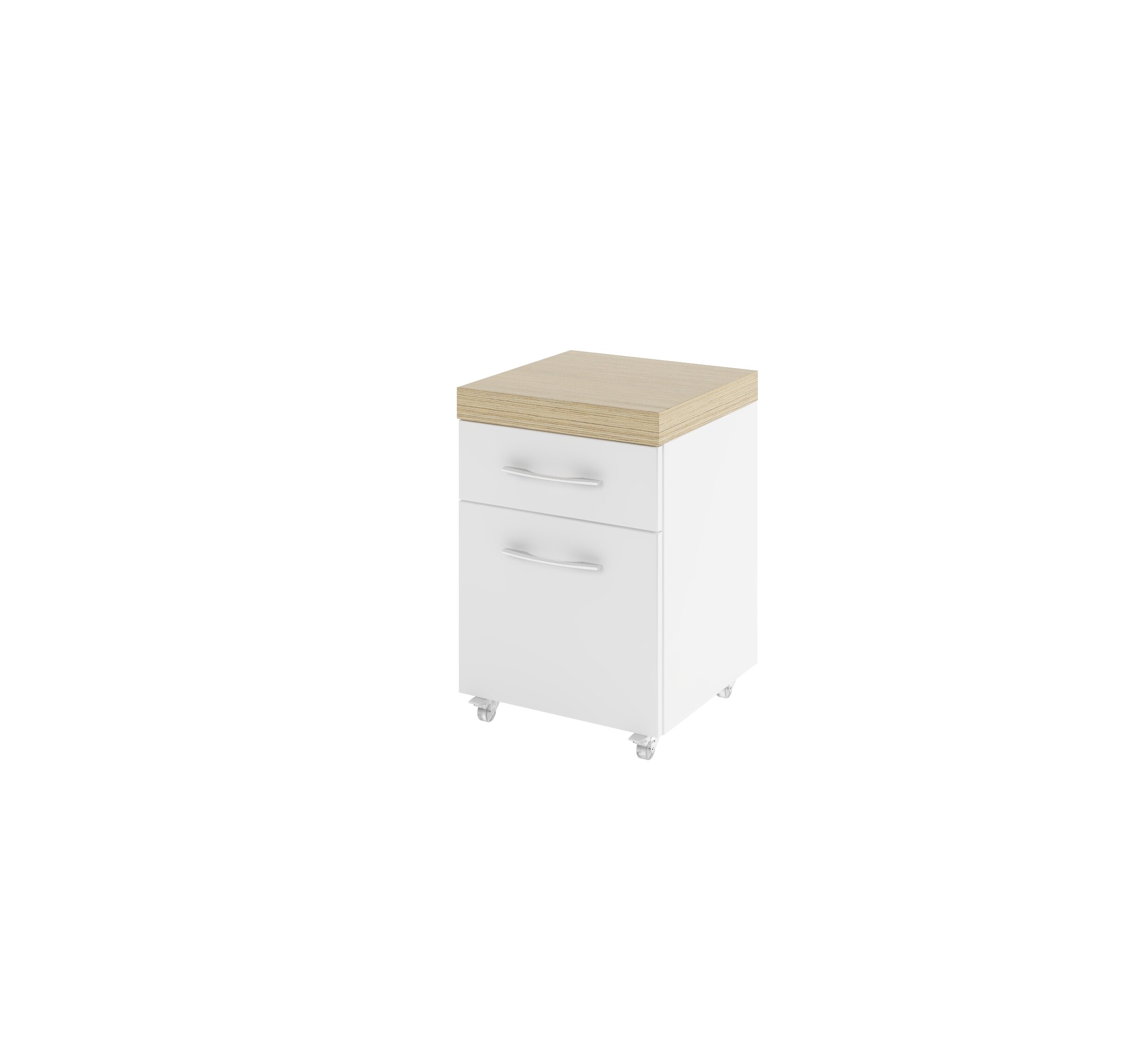 Мебель MERIDA на ножках низкая, белый легно светлое 0403-293061 