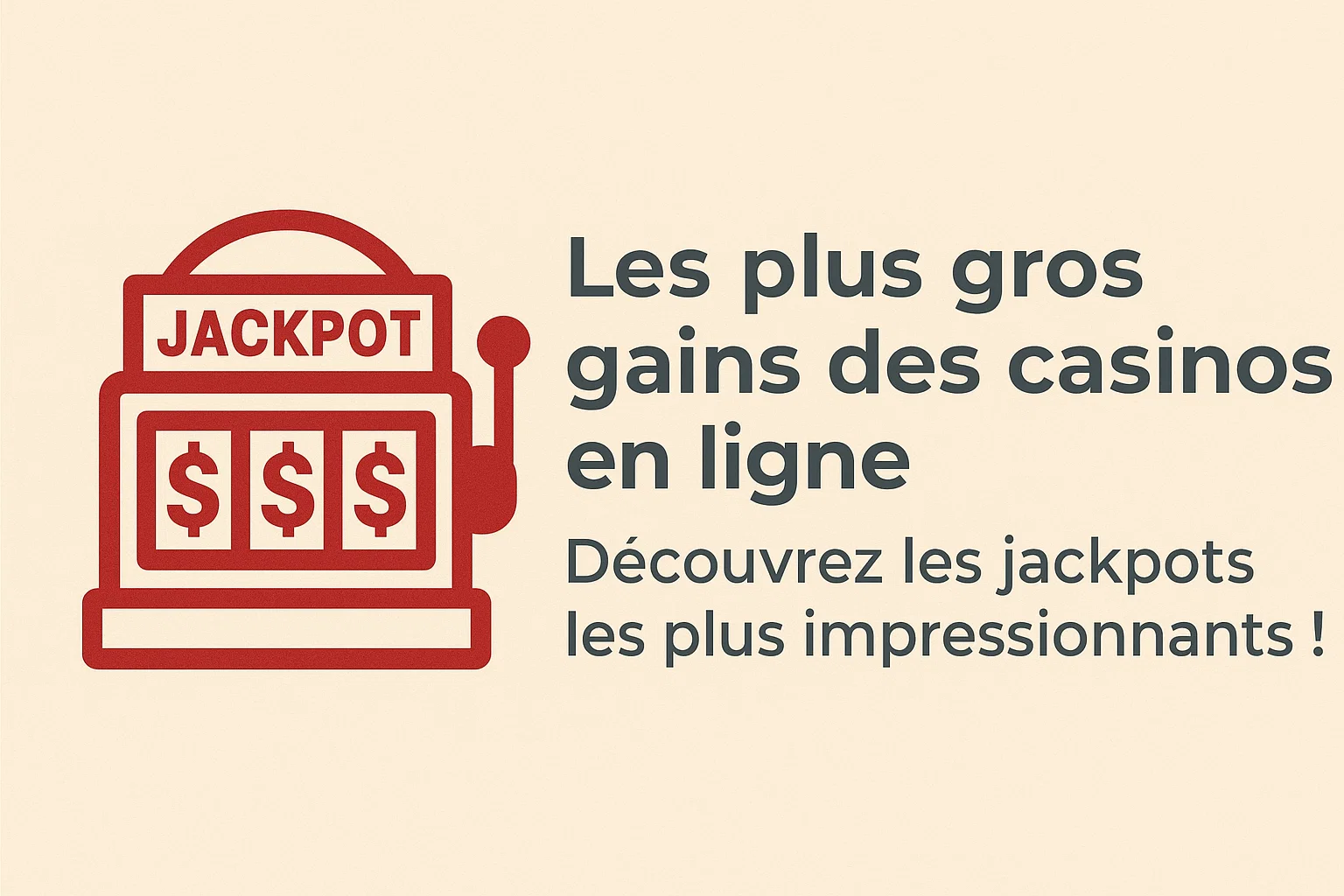Les plus gros gains des casinos en ligne  Dcouvrez les jackpots les plus impressionnants !